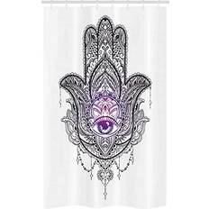 Black Shower Curtains Abakuhaus Hamsa Stall Shower