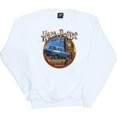 Harry Potter Flying Car Sweatshirt White