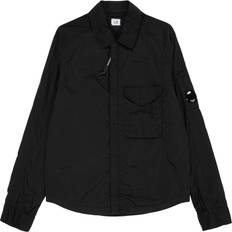 C.P. Company Camisa de sobrecamisa Chaquetas C.P. Company Men's Chrome-R Zip Overshirt - Black