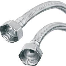 Invena 3/4" x 3/4" 50cm Flexi Flexible Kitchen Basin MonoBloc Tap Connector Hose Pipe M10 3/8" 1/2" 3/4"