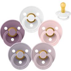 Barn- & Babytillbehör Bibs Rund Colour Napp Sampackning 5 st Stl 2 Lovely Lilacs