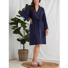 Viscose Robes Pretty You London Bamboo Kimono Robe in Midnight