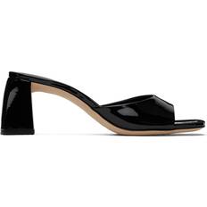 Chaussures BY FAR Romy Black Patent Leather Mules