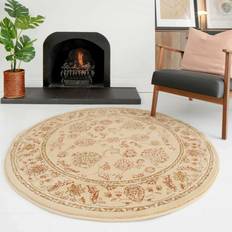 Carpets & Rugs Jasmine Traditional Cream Motif White