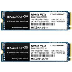 TeamGroup TEAMGROUP MP33 512GB 2 Pack SLC Cache 3D NAND TLC NVMe 1.3 PCIe Gen3x4 M.2 2280 Internal Solid State Drive SSD Read/Write 1,700/1,400 MB/s Compatible with Laptop & PC Desktop TM8FP6512G0C1P1