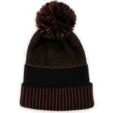 M Beanies Muk Luks Women Textured Beanie Dark Chocolate One