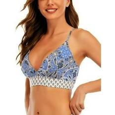 Lucky Brand Women Swimwear Lucky Brand Blossom Floral Print Swim Bikini Top Bottom Collection-Top Blue