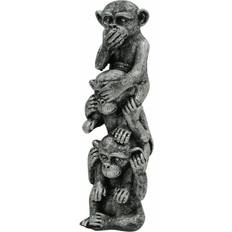 Geri Three Wise Monkeys Ornament Wildlife Figurine Mantelpiece Ornament