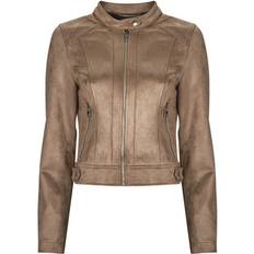 Suede Jackets - Women Vero Moda Leather jacket VMJOSE MARI SHORT FAUX SUEDE JACKET BOOS