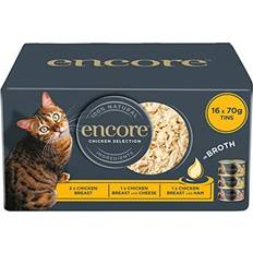 Encore Percent Natural Wet Cat Food Tins, Chicken Broth, 70g Tin