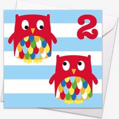 Age 2 Owl Birthday Card