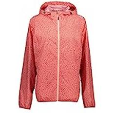 Orange - Women Rain Clothes CMP 31x7296 Rain Fix Hood Jacket Orange Woman