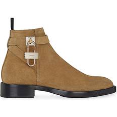 Givenchy Stivaletti alla Caviglia Givenchy Lock Ankle Boots In Suede - Marrone Uomo