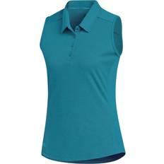 Sportswear Garment - Turquoise Polo Shirts Adidas Advantage Womens Sleeveless Golf Polo, Teal