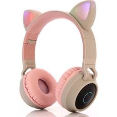 Tianfu Wireless Kids Headphones, Cat Ears Bluetooth Wireless/Wired