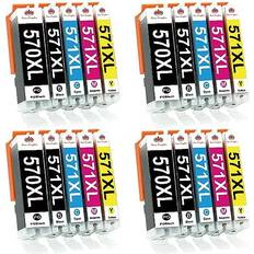 Canon 570xl Toner Kingdom 20 Pack 570XL Canon PGI-570 CLI-571