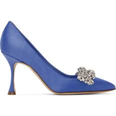 Blue - Viscose Heels & Pumps Manolo Blahnik Blue Khafina Heels IT