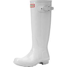 Hunter Original Tall Gloss Rain Boots White