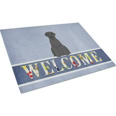 Caroline's Treasures Welcome Dog Giant Schnauzer Chopping Board 15"