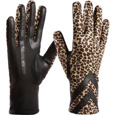 Leopard - Women Accessories Isotoner Womens Spandex Touchscreen cold weather gloves, Leopard