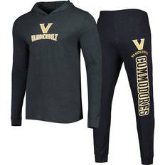 Tops Concepts Sport Men's Black, Charcoal Vanderbilt Commodores Meter Pullover Hoodie and Joggers Sleep Set Black, Charcoal Black/Charcoal