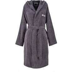 BOSS Plain Bath Robe - Grey