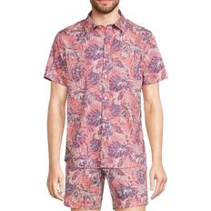 Tops Slate & Stone Men's Tropical Print Shirt Pink Multi