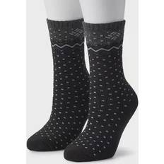 Columbia Women Socks Columbia Women's Pack Dottie Wool Crew Socks, 9-11, Black