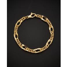 14 karaat Armbanden Italian Gold 14K Oval Link Bracelet