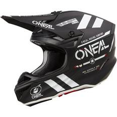 O Neal Warhawk Motocross Helmet - Matt Black/White