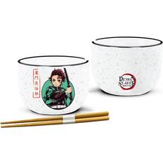 Negro Juegos de Vajilla Just Funky 16 Oz. Demon Slayer Tanjiro Dinner Set