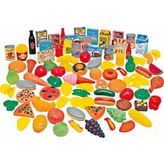 Quickdraw Giant 114 Piece Plastic Pretend Food Groceries Shopping Set