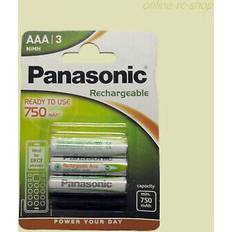 Panasonic Rechargeable DECT 3 Stk. AAA, 800 mAh Batterien Akkus