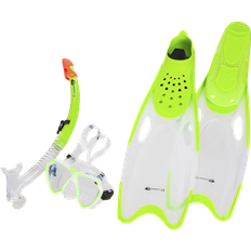 Snorkel, cyklop och simfötter för ungdom Lime Green 34-35