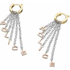 Acero Inoxidable Pendientes Police Pendientes mujer pj25596essgrg 5cm