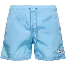 Moncler Men Swimwear Moncler Blue Patch Swim Shorts