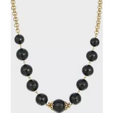 Chokers Necklaces 2028 2028 Black Beaded Necklace Black Black