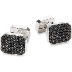 Effy Cufflinks Effy Men's Stainless Steel & Black Spinel Cufflinks