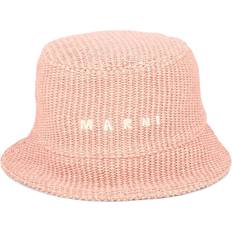 Men - Pink Hats Marni Pink Embroidered Bucket Hat