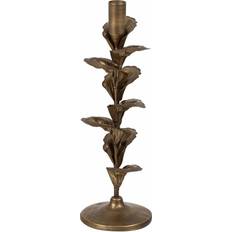 Hierro Candelabros, Velas y Fragancias para el Hogar BigBuy Home Dorado Hierro 9.5 x 9.5 x 30 cm Portavelas 30cm