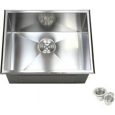 23 Drop Single Bowl Zero Radius Sink