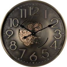 BigBuy Home Golden Iron Wall Clock 60cm