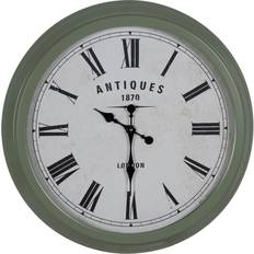 Iron Wall Clocks BigBuy Home Green Iron Wall Clock 70cm