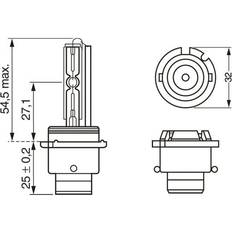 Bosch D2S Xenon White HID Headlight Bulb 35 W