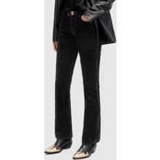 AllSaints Women Jeans AllSaints Hollis Flock Bootcut Jeans, Black