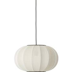 Made by Hand Knit Wit Oval White Pendant Lamp ∅ 45cm