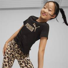 Puma ESS ANIMAL Knotted T-Shirt Teenager Für Kinder, Schwarz, Größe: 176, Kleidung