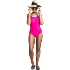 Pink - Women Swimsuits Trespass Lotty Women's Printed Swimming Costume Pink