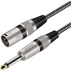 KINXIYU XLR Male TS Braided XLR
