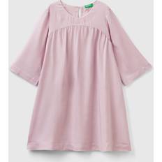 Girls - L Dresses United Colors of Benetton Flowy Dress With Lurex, 2XL, Pink, Kids